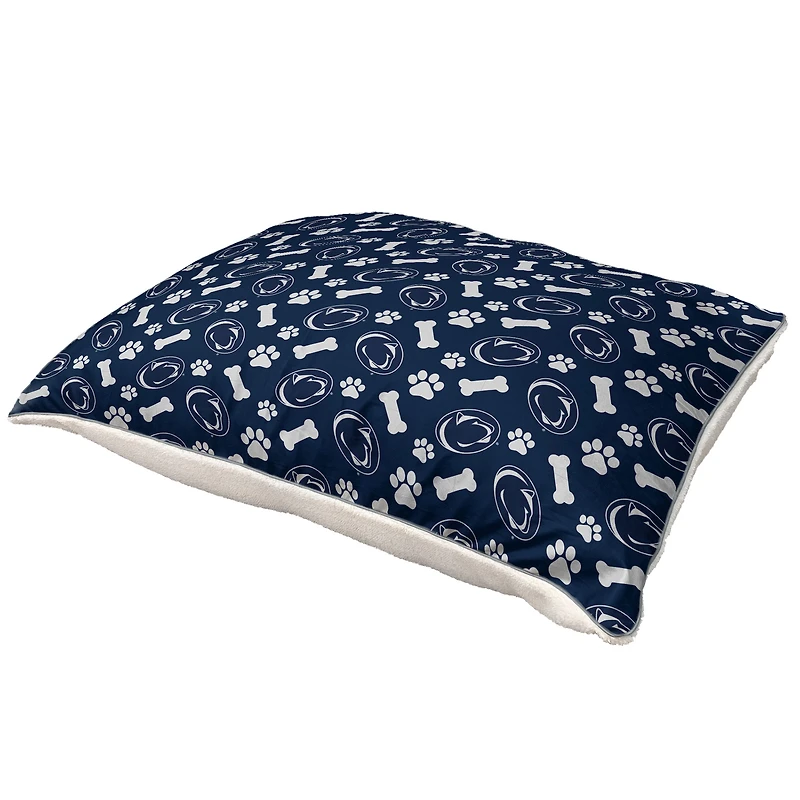 Pegasus  Penn State Nittany Lions 35" x 44" Bones Sherpa Pet Bed