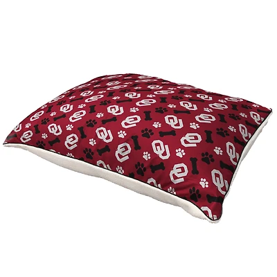 Pegasus  Oklahoma Sooners 35" x 44" Bones Sherpa Pet Bed
