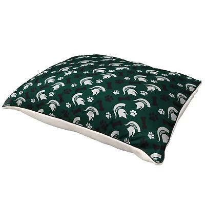 Pegasus  Michigan State Spartans 35" x 44" Bones Sherpa Pet Bed