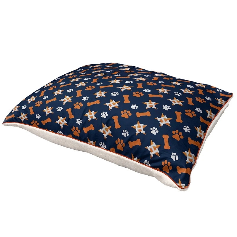 Pegasus Houston Astros 35" x 44" Bones Sherpa Pet Bed