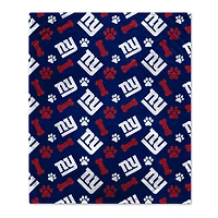 Pegasus  New York Giants 40" x 50" Lightweight Bones Flannel Fleece Pet Blanket