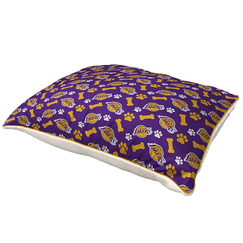Pegasus  Los Angeles Lakers 35" x 44" Bones Sherpa Pet Bed