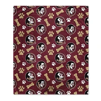 Pegasus  Florida State Seminoles 40" x 50" Lightweight Bones Flannel Fleece Pet Blanket