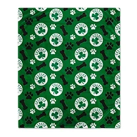 Pegasus  Boston Celtics 40" x 50" Lightweight Bones Flannel Fleece Pet Blanket