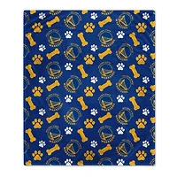 Pegasus  Golden State Warriors 40" x 50" Lightweight Bones Flannel Fleece Pet Blanket