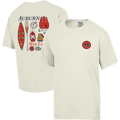 Men's Comfort Wash Cream Auburn Tigers Camping Trip T-Shirt