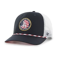 Men's '47 Navy Los Angeles Dodgers Union Patch Trucker Adjustable Hat