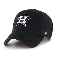 Men's '47 Black Houston Astros Dark Tropic Clean Up Adjustable Hat