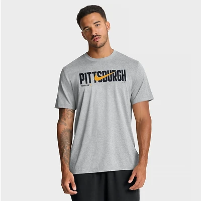 Men's Nike Heather Gray Pittsburgh Pirates Swoosh Legend Dri-FIT T-Shirt
