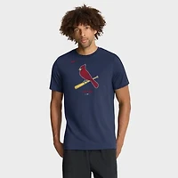Men's Nike  Navy St. Louis Cardinals Tri-Blend Logo T-Shirt