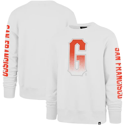 Men's '47 White San Francisco Giants City Connect Legend Headline Pullover Sweatshirt