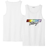 Men's Checkered Flag Sports White NASCAR Racing Tank Top