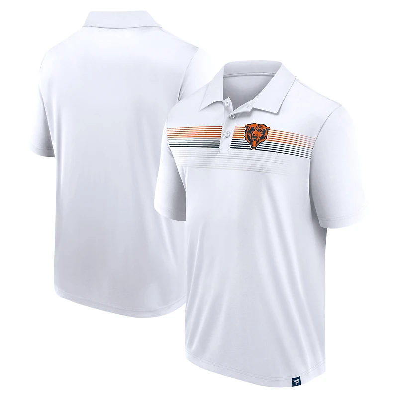 Men's Fanatics White Chicago Bears Victory For Us Interlock Polo