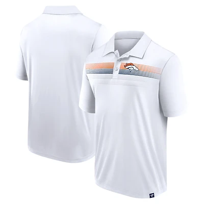 Men's Fanatics White Denver Broncos Victory For Us Interlock Polo