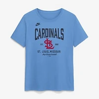 Women's Nike  Light Blue St. Louis Cardinals Cooperstown T-Shirt