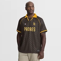 Men's Fanatics  Brown San Diego Padres Homerun Raglan V-Neck Polo