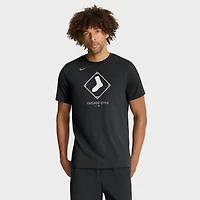 Men's Nike  Black Chicago White Sox Tri-Blend Logo T-Shirt