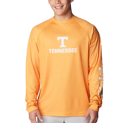Men's Columbia  Tennessee Orange Tennessee Volunteers PFG Terminal Tackle Omni-Shade Raglan Long Sleeve T-Shirt