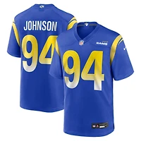 Men's Nike Desjuan Johnson Royal Los Angeles Rams Home Game Jersey