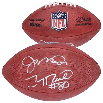 Joe Montana & Jerry Rice San Francisco 49ers Autographed Duke Full Color Football