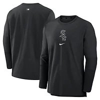 Men's Nike Black Chicago White Sox Authentic Collection Player Dri-FIT Lightweight Pullover