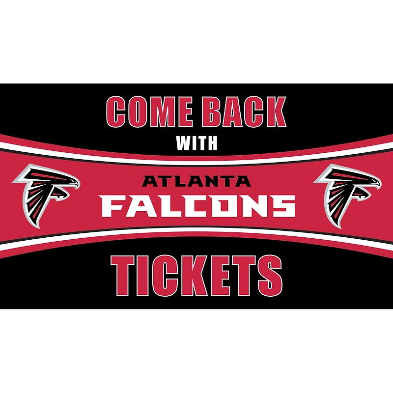 Atlanta Falcons 28" x 16" Come Back With Tickets Door Mat