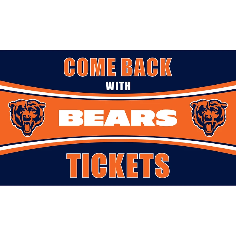 Chicago Bears 28" x 16" Come Back With Tickets Door Mat