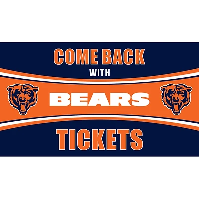 Chicago Bears 28" x 16" Come Back With Tickets Door Mat