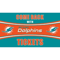Miami Dolphins 28" x 16" Come Back With Tickets Door Mat