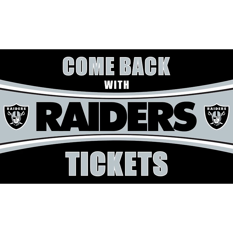 Las Vegas Raiders 28" x 16" Come Back With Tickets Door Mat