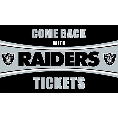 Las Vegas Raiders 28" x 16" Come Back With Tickets Door Mat