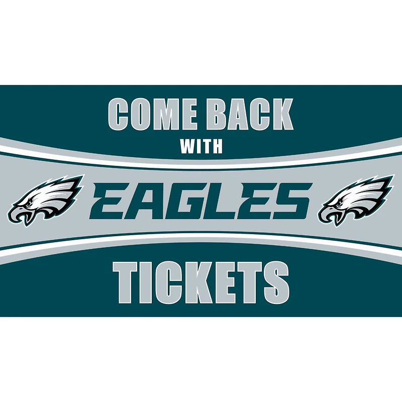 Philadelphia Eagles 28" x 16" Come Back With Tickets Door Mat