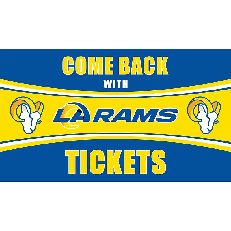 Los Angeles Rams 28" x 16" Come Back With Tickets Door Mat