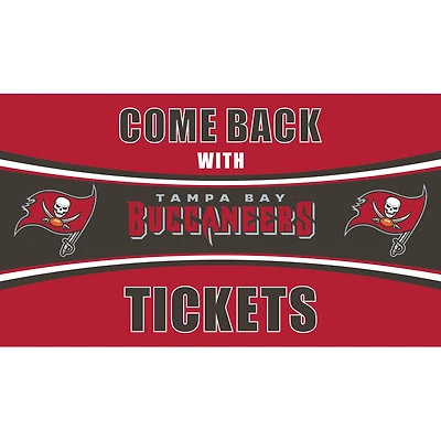 Tampa Bay Buccaneers 28" x 16" Come Back With Tickets Door Mat