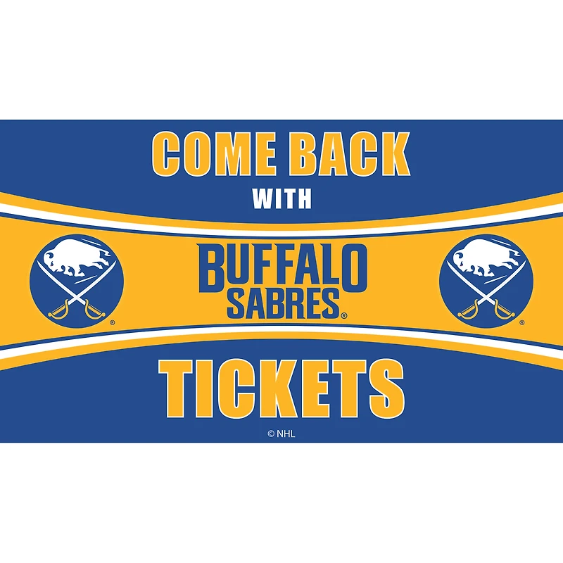 Buffalo Sabres 28" x 16" Come Back With Tickets Door Mat