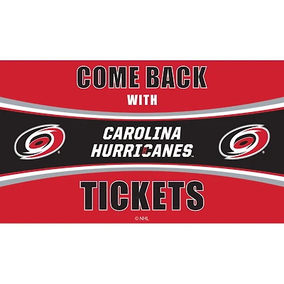 Carolina Hurricanes 28" x 16" Come Back With Tickets Door Mat