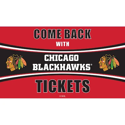 Chicago Blackhawks 28" x 16" Come Back With Tickets Door Mat