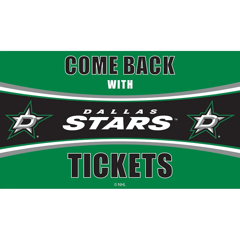 Dallas Stars 28" x 16" Come Back With Tickets Door Mat
