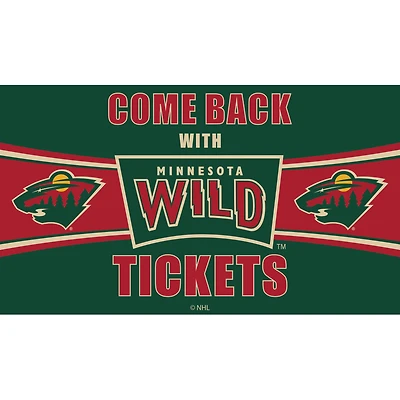 Minnesota Wild 28" x 16" Come Back With Tickets Door Mat