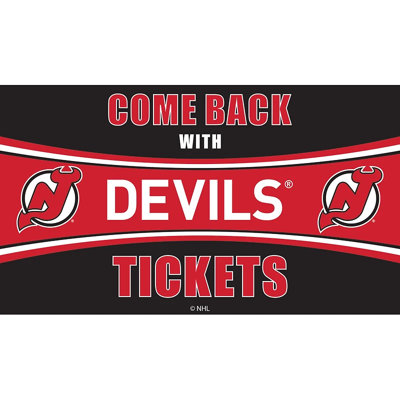 New Jersey Devils 28" x 16" Come Back With Tickets Door Mat