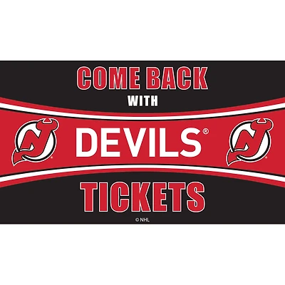 New Jersey Devils 28" x 16" Come Back With Tickets Door Mat