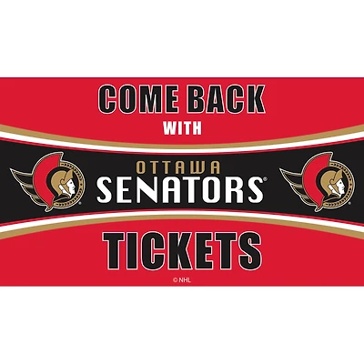 Ottawa Senators 28" x 16" Come Back With Tickets Door Mat