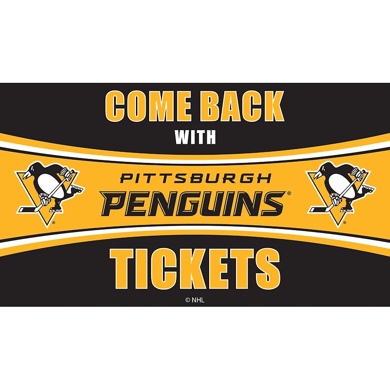 Pittsburgh Penguins 28" x 16" Come Back With Tickets Door Mat