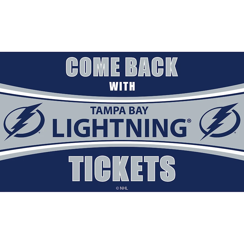 Tampa Bay Lightning 28" x 16" Come Back With Tickets Door Mat