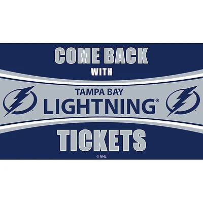 Tampa Bay Lightning 28" x 16" Come Back With Tickets Door Mat
