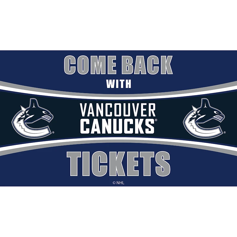 Vancouver Canucks 28" x 16" Come Back With Tickets Door Mat