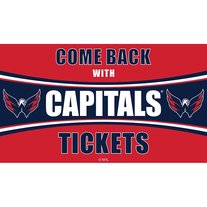 Washington Capitals 28" x 16" Come Back With Tickets Door Mat