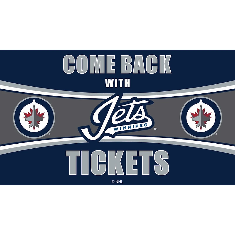 Winnipeg Jets 28" x 16" Come Back With Tickets Door Mat