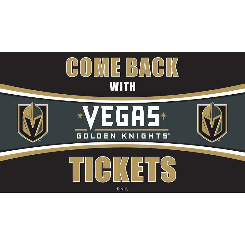 Vegas Golden Knights 28" x 16" Come Back With Tickets Door Mat