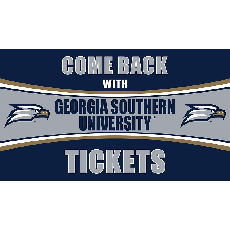 Georgia Southern Eagles 28" x 16" Come Back With Tickets Door Mat